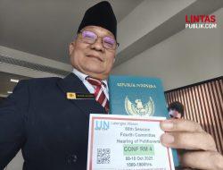 Wilson Lalengke Ambil Kartu Pass Masuk Gedung PBB, Siap Berpidato di Forum Internasional*