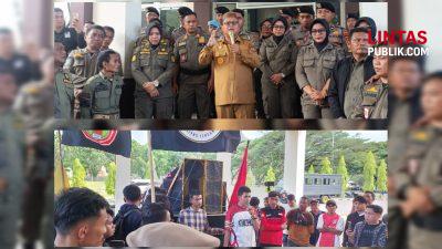 Dihadapan Massa Aksi Aliansi Mahardika, Thariq Modanggu Akui Wabup Gorut Terseret Kasus Dugaan Ijazah Palsu