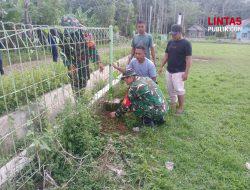 Koramil 1314-02/Atinggola Gelar Pembinaan Lingkungan Hidup Melalui Penanaman Pohon di Desa Ipilo