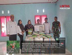 Koramil 1314-03/Sumalata Kawal Distribusi Benih Padi Bantuan APBN 2025 di Desa Puncak Mandiri