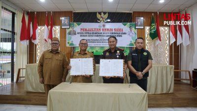 Kejari Gorontalo Utara dan Pemda Teken PKS Pengawalan Koperasi Desa Merah Putih