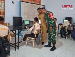 Babinsa Koramil 1314-01/Kwandang Awasi Pelaksanaan Tes Psikologi KKRI di SMK Negeri 1 Gorut
