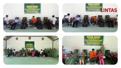Semarak HUT ke-80 Persit, Kodim 1314/Gorut Bersama Forkopimda Gelar Aksi Donor Darah