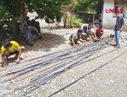 Kades Bulontio Timur Tinjau Pekerjaan Jembatan Perintis Garuda, Pastikan Progres Sesuai Rencana