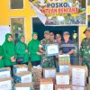 Dandim 1314/Gorut Serahkan Bantuan Kemanusiaan untuk Korban Banjir di Biau