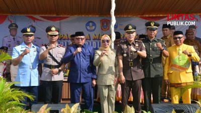 Peringatan Hardiknas ke-118, Pasi Intel Kodim 1314 Gorut Hadiri Upacara Bendera