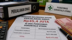 Dugaan Kelebihan Bayar Perjalanan Dinas Rp45,4 Juta di Dua Puskesmas Gorontalo Utara