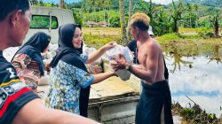 Meski Ikut Terdampak Banjir, Indri Monoarfa Tetap Prioritaskan Bantuan untuk Warga Biau