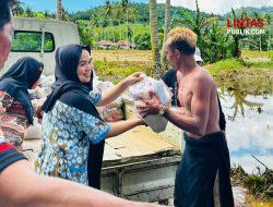 Meski Ikut Terdampak Banjir, Indri Monoarfa Tetap Prioritaskan Bantuan untuk Warga Biau